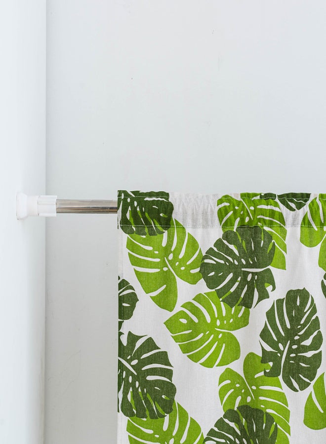 Valance Green Banana Leaf Printing Blackout Window Curtain Valances Short Semi-Sheer Curtains Rod Pocket Window Drapes 18"X59" - Image 4