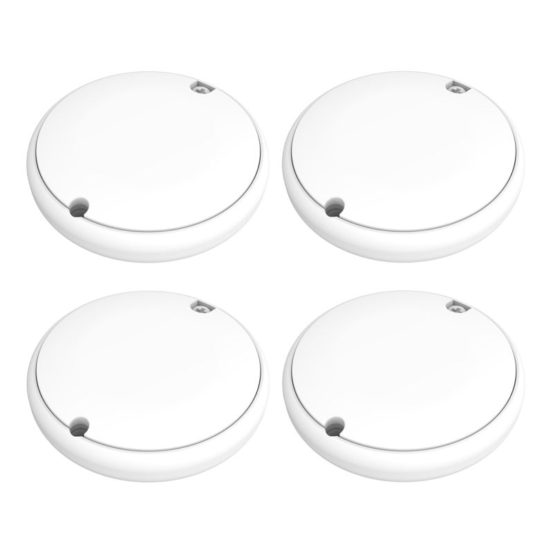 Item Tracker: 4Pcs White Compact GPS Tracking Device - Real-Time Location Updates Smart Locator for Pet Kid Elderly Luggage Asset Safety - Image 1