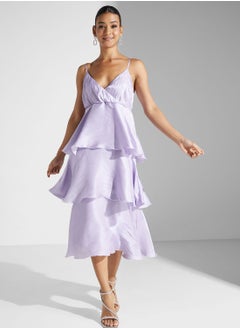 YAS V-Neck Wrap Detail Dress  - Image 4