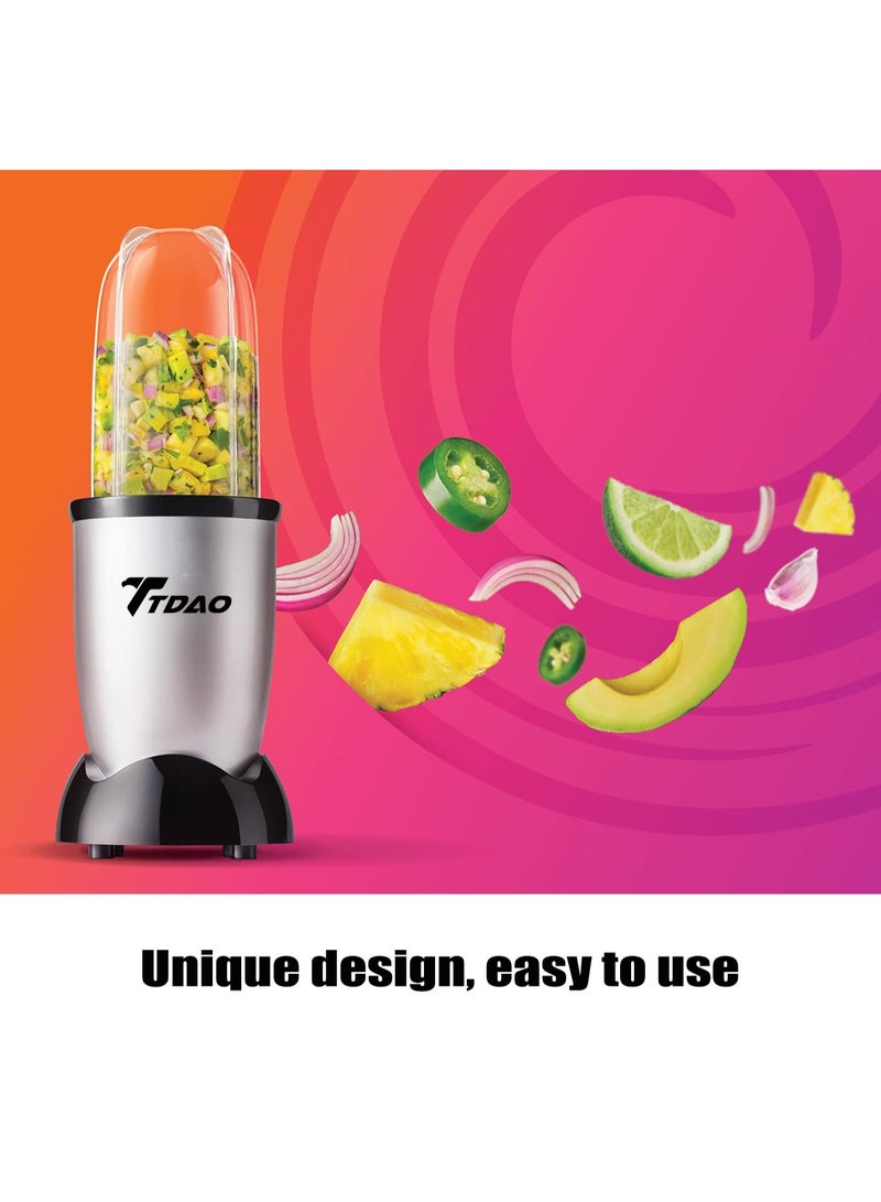 تداو خلاط/نظام خلط/عصارة عالي السرعة مكون من 10 قطع مع 3 أكواب مختلفة، خلاطات وعصارة بحجم شخصي - Image 4