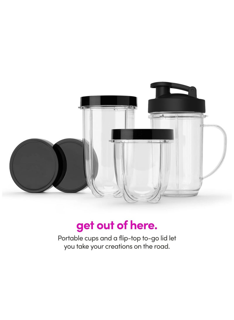 تداو خلاط/نظام خلط/عصارة عالي السرعة مكون من 10 قطع مع 3 أكواب مختلفة، خلاطات وعصارة بحجم شخصي - Image 3