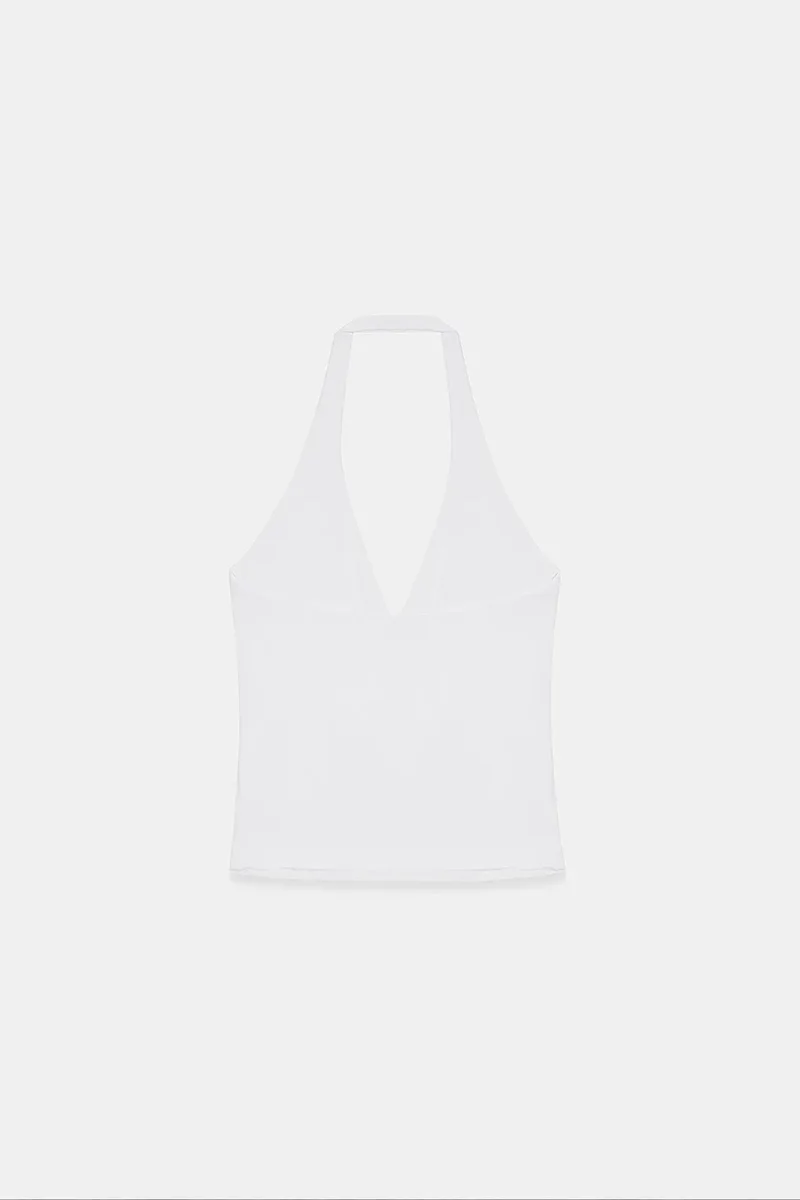 Dilvin White DILVIN Nylon Elastane Blouse for Women | Best Price UAE