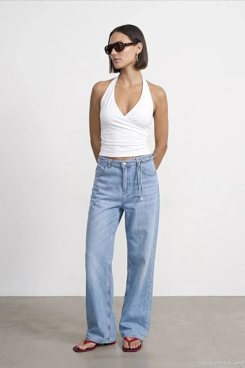 Dilvin White DILVIN Nylon Elastane Blouse for Women | Best Price UAE