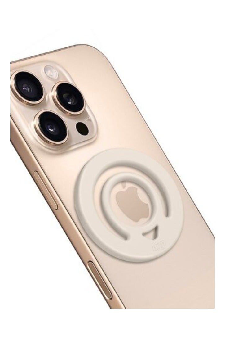 Chase Up Dual-Sided Magnetic Ring Holder, Durable Silicone Mag-Safe Grip, Wireless Charging Compatible for iPhone 16-12, Samsung Galaxy S24-S22 & Phones with Metal Plate Attachment - Image 2