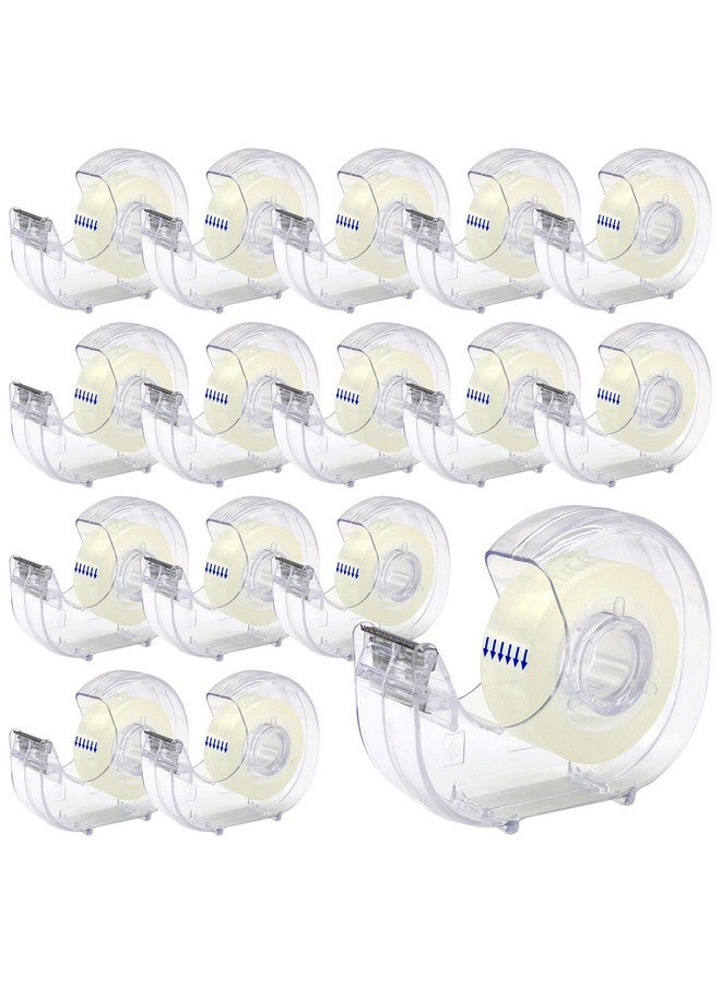 OWLKELA Clear Tapes and Refillable Dispensers 16 Pack, 0.7" x 28 yds per roll, Transparent Tape Refills, Office Tape with Dispenser for Home, School - Image 1