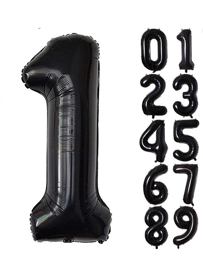 Atpata Funky Black Number Foil Balloons for Numeric Milestone Parties (40 INCH, 1) - Image 2