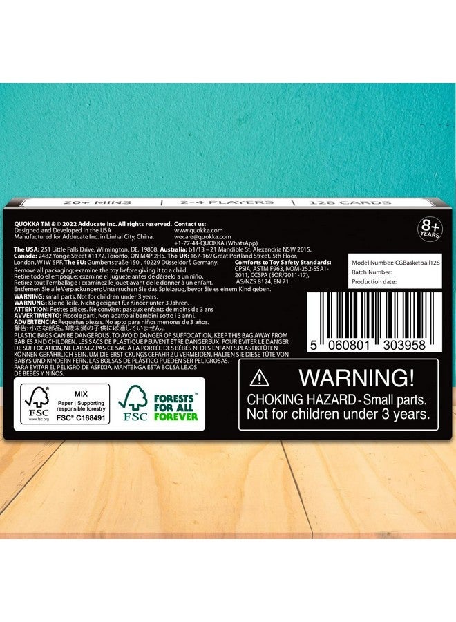 quokka Basketball Fast-Paced Card Game for Kids & Adults - 128 Cards & Easy Rules - Quick & Fun Matching Game - 2-8 Players - Ages 8+ - Perfect for Family Games Night, Travel & Parties - Image 5