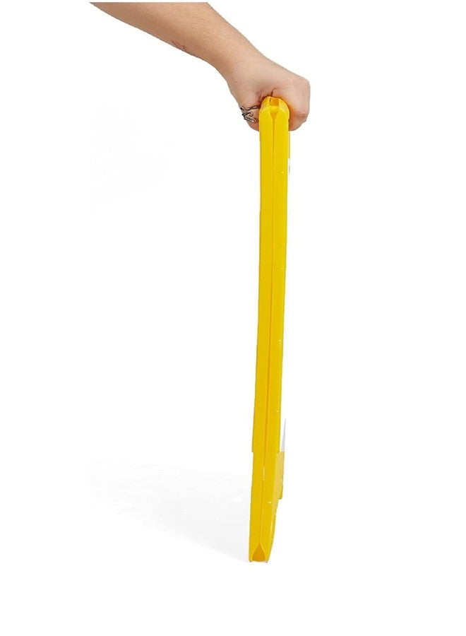 Carepure No Entry Caution Sign Board | ABS-Plastic | Standing Caution Sign Board No Entry - Yellow - Image 4