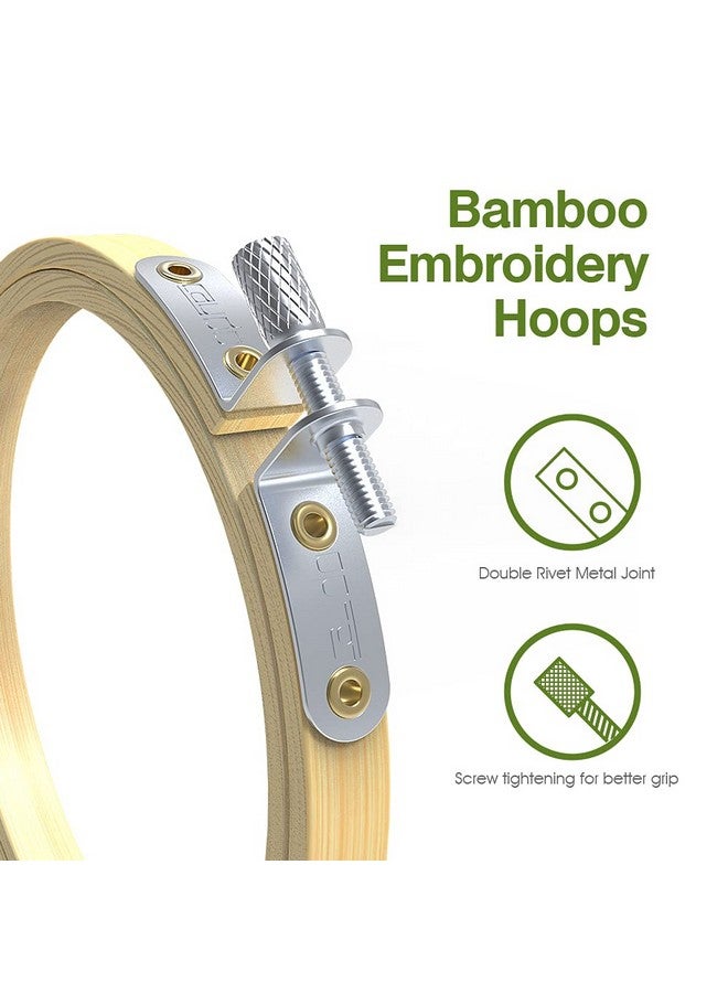 كايدو طقم تطريز كايدو مكون من 6 قطع، حلقة دائرية للتطريز المتقاطع، من 4 إلى 10 بوصات للتطريز والتطريز المتقاطع - Image 2