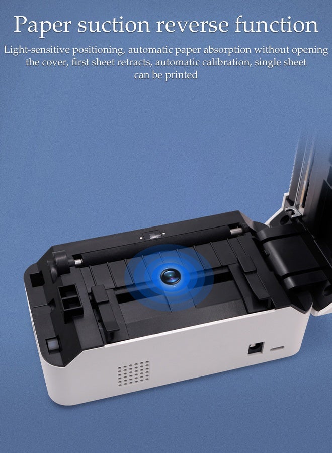 DUNISO Thermal Label Printer，Shipping Label Printer， Thermal Printer Label Maker Sticker ，Clear and Fast，Support Android, iPhone and Windows，40-80mm - Image 4