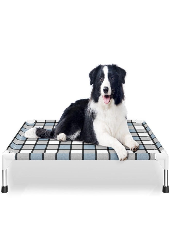 Caghash Elevated Outdoor Raised Dog Bed Outdoor Dogs Bed Lifted Pet Bed Dog Cot for Medium Pet Taste Life, Start with A Pet Bed 34'' x 26'' x 6.5'' - Image 1