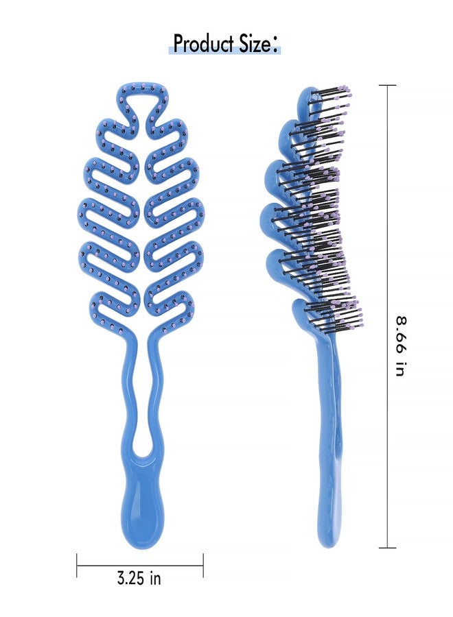 KISMETICS Detangle Hair Brush - nylon pins. Vented Detangler for Blow Drying, Hairbrush for Women, Men & Kids.Smoothes & Detangles All Hair Types. - Image 2
