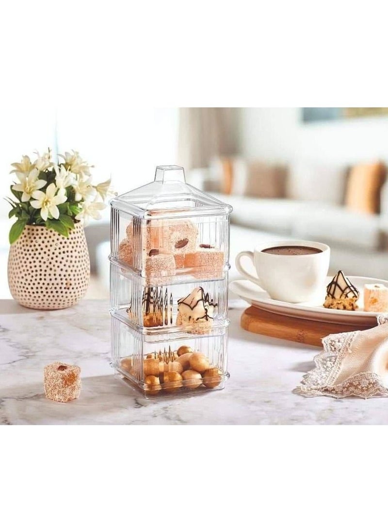 Generic صندوق كريستال اكريليك 3 طوابق  - Image 1