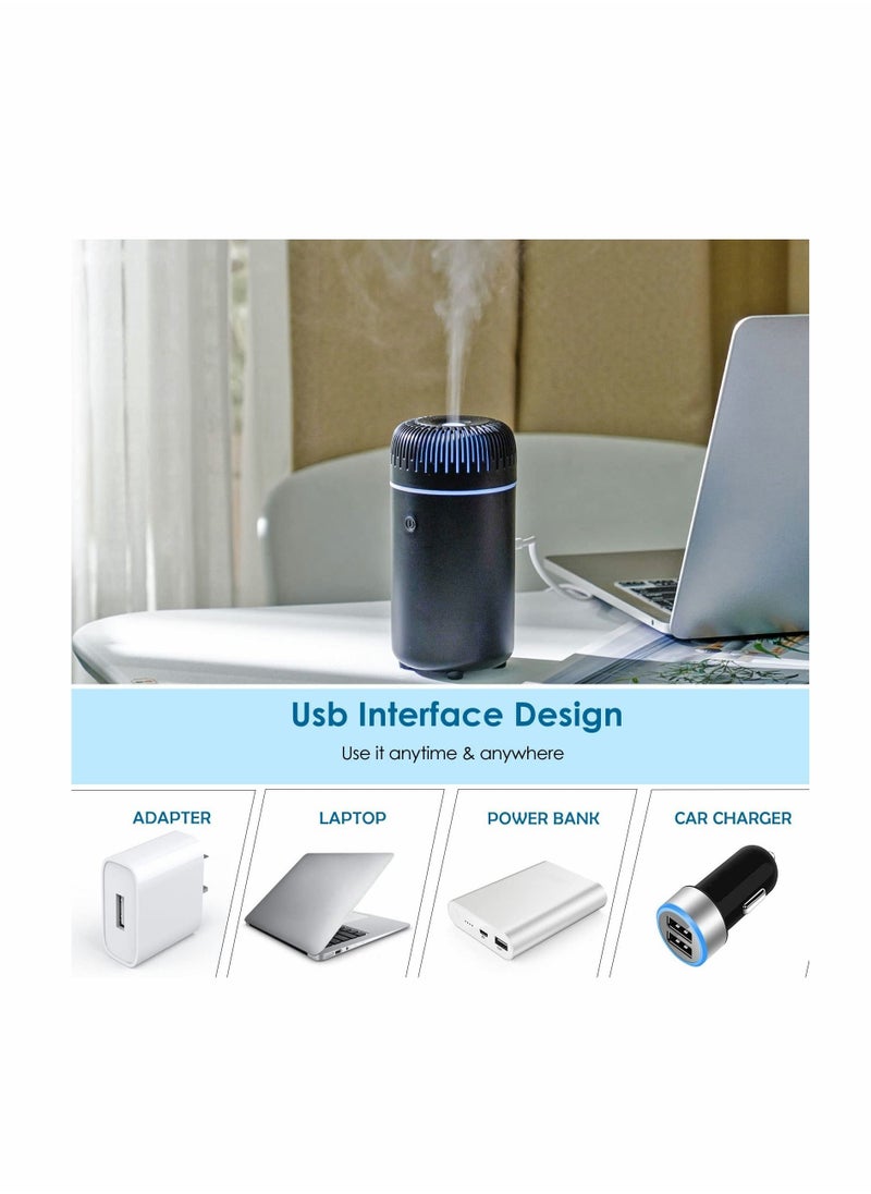 KASTWAVE - Car Diffuser,  Humidifier Aromatherapy Essential Oil Diffuser USB Cool Mist Mini Portable Diffuser for Car Home Office Bedroom (Black) - Image 1