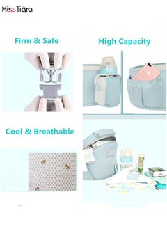 Baby Carrier, 6-in-1 Baby Strap with Waist Stool, Baby Wraps Carrier with Hip Seat for Breastfeeding, Adjustable Size Fits All - Adapt to Newborn, Infant and Toddler - pzsku/ZF0383E64F745E3550090Z/45/_/1738760604/14576fcd-25d5-4dc9-8d1f-de6bea13cc37