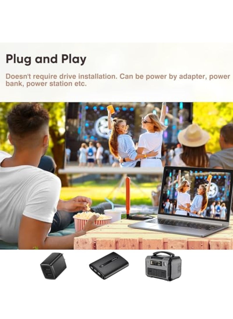 KASTWAVE Wireless HDMI Transmitter and Receiver, Plug & Play Portable 5G Wireless HDMI Extender Kit, for Streaming Video and Audio to Display/Projector from Laptop/Camera 350FT with Detachable Antenna - Image 3