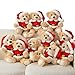 MaoGoLan 10 Pack Christmas Teddy Bears Stuffed Animal 14 Plush Bear with Classic Santa Outfits Removable Shirt Hat Fit Most Small Plush Toys Christmas Decorations Gifts - Image 2