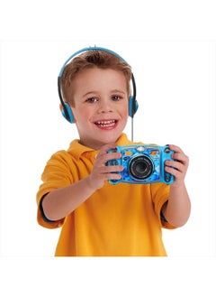 vtech Kidizoom Duo 5.0 Deluxe Digital Selfie Camera with MP3 Player and Headphones, Blue  - Image 4
