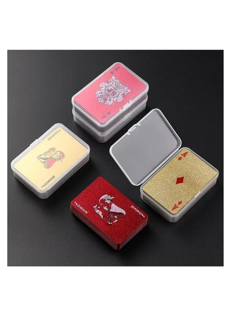 general Magic performance props in gold PVC playing cards  pattern playing cards playing card games party board games waterproof plastic playing cards - Image 4