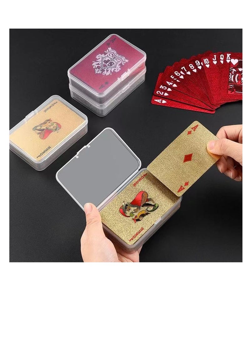 general Magic performance props in gold PVC playing cards  pattern playing cards playing card games party board games waterproof plastic playing cards - Image 3