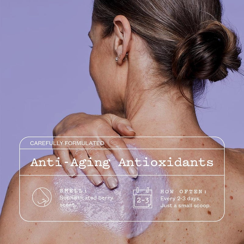 frank body Niacinamide Body Scrub | Fights Breakouts & Dryness | Exfoliating Body Scrub | Berry Extracts & Green Tea | Berry Scent | Vegan & Cruelty Free | 250g / 8.82 oz - Image 4