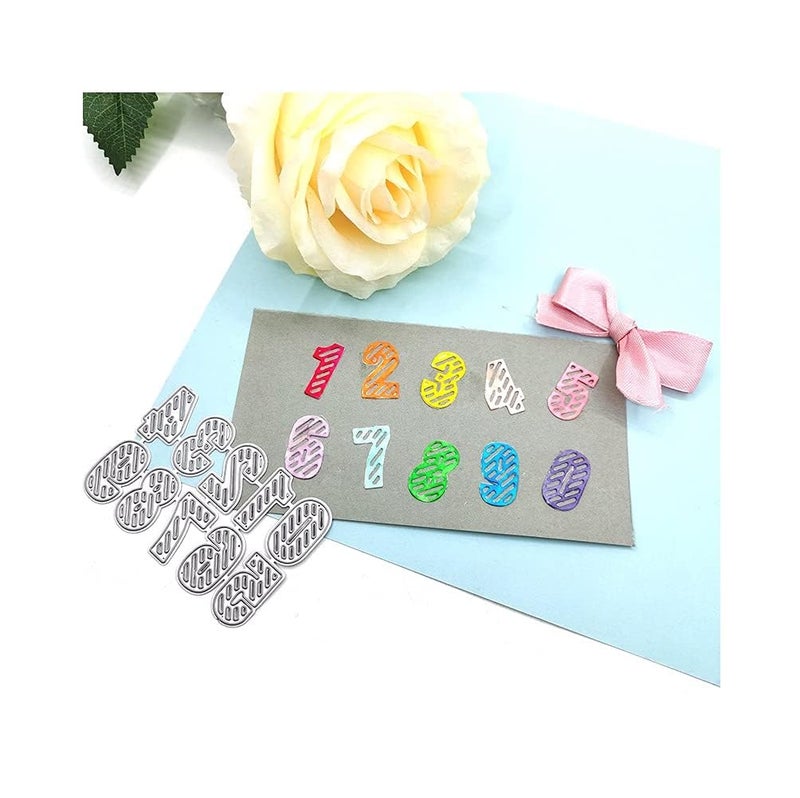 Hying Metal Capital 26 Alphabet Cutting Dies, Spelling Letter Number Die Cuts for Card Making Stencil Embossing Tool Scrapbooking DIY Etched Craft Dies - Image 4