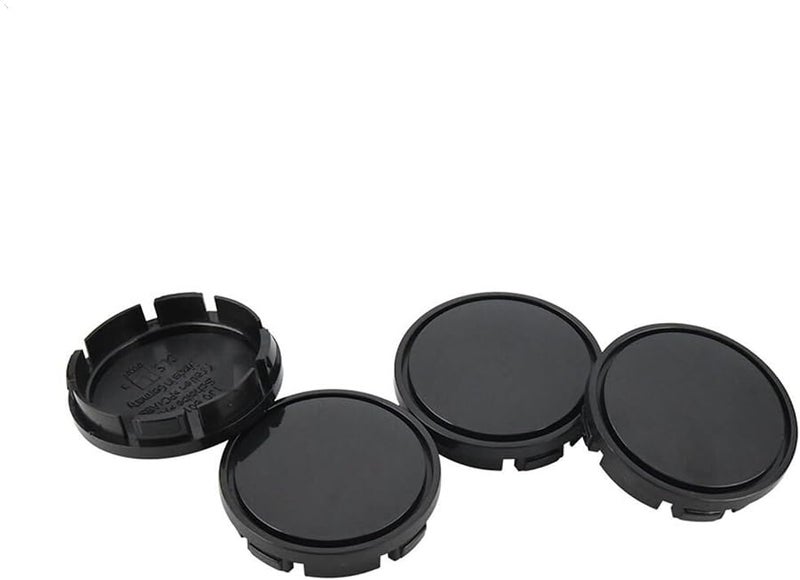 أغطية مركز العجلة السوداء الفارغة مقاس 65 مم 4 قطع مناسبة لـ VW 1J0601171 3B7601171 غطاء المحور - Image 2