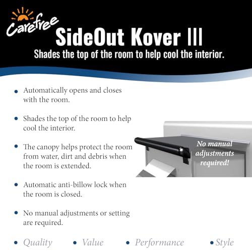 Carefree Universal RV Slideout Awning Fabric Replacement (200" x 47") - Cut to Fit Length, Standard RV Slide Room Extension Awning with FLXguard Protection for Pop Out Room (Gray) - Image 5