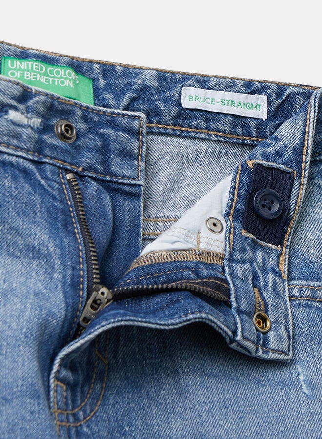 Benetton Boys Straight jeans with cuffs - Image 2