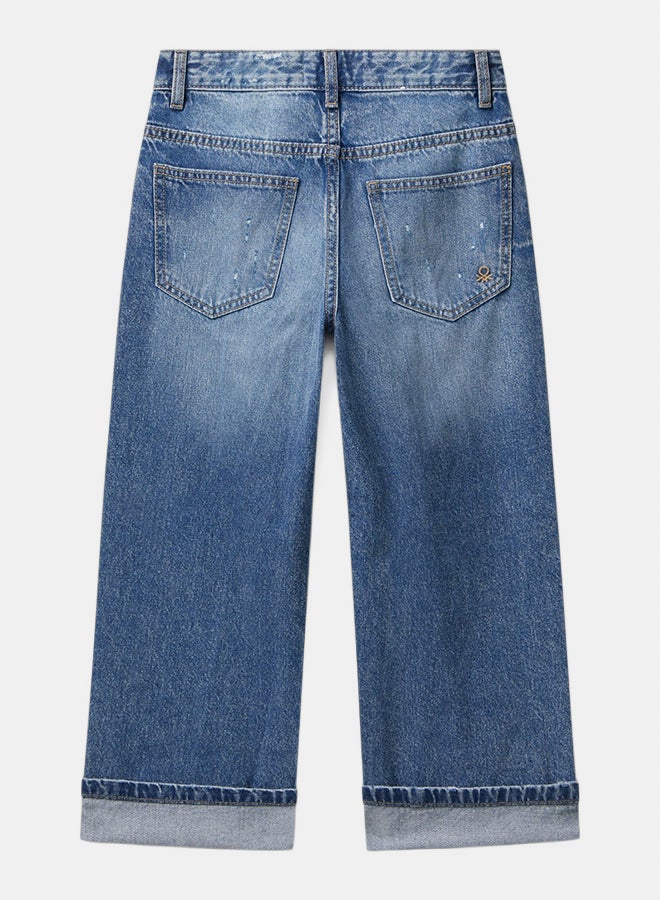 Benetton Boys Straight jeans with cuffs - Image 3