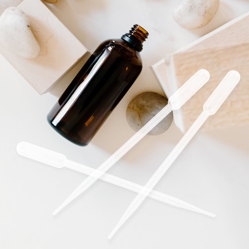 100pcs Transparent Pipette Scale Pipette Essential Oils Pipettes for Labs DIY Art 5ml - Image 3