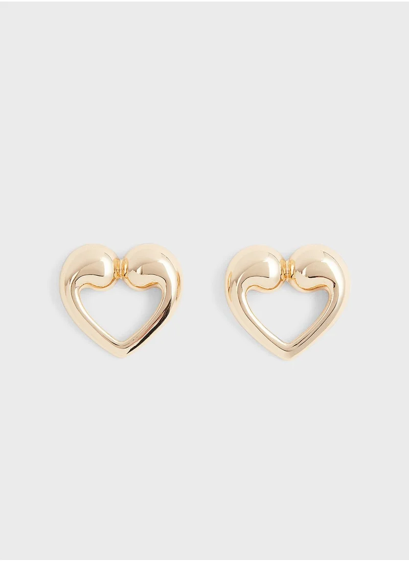 H&M Heart-Shaped Earrings