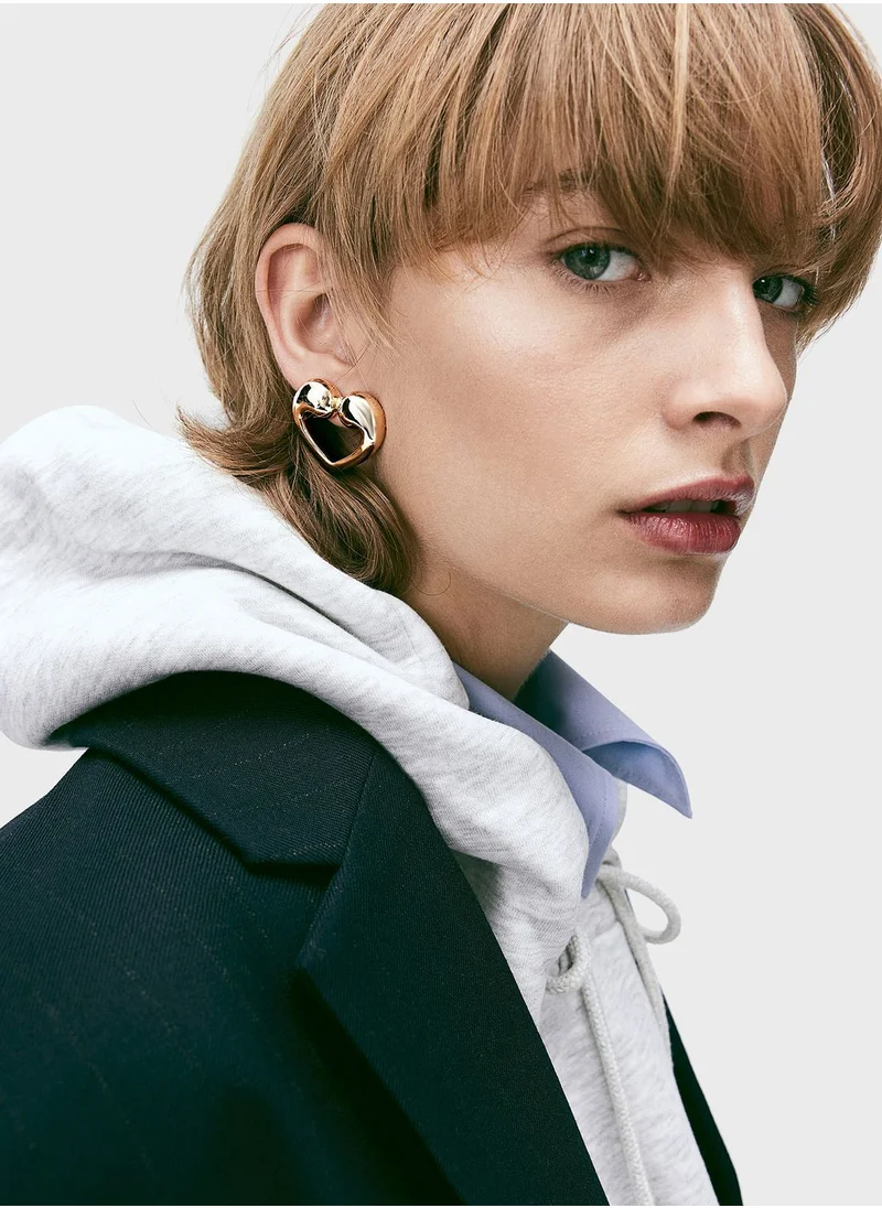 H&M Heart-Shaped Earrings