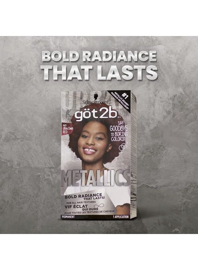 Got2b Metallics Permanent Hair Color M65 Deep Red - Image 5