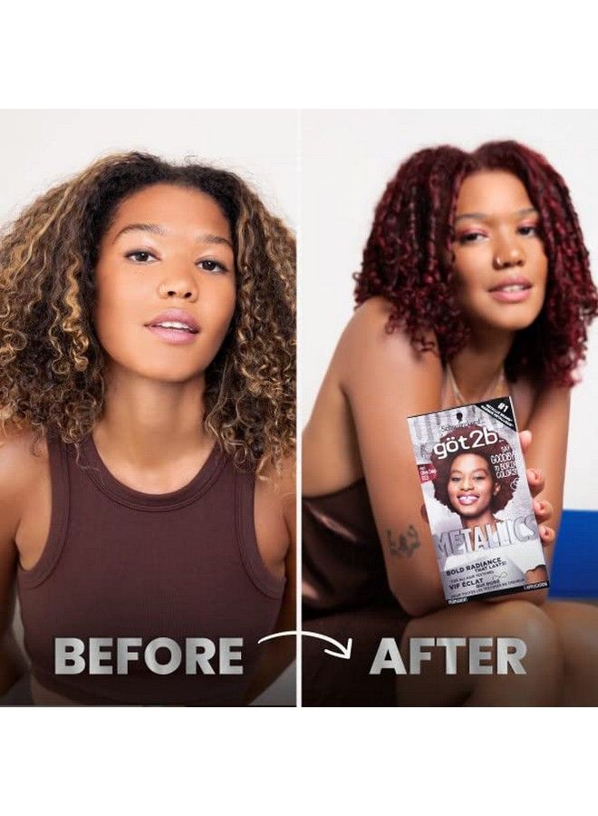 Got2b Metallics Permanent Hair Color M65 Deep Red - Image 3