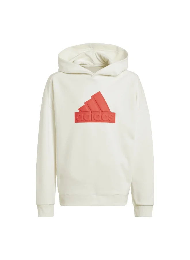 اديداس adidas U Fi Logo Hd White Training Sweatshirts 7-8Y