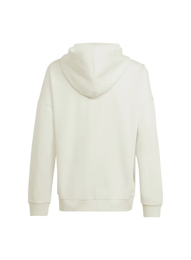 adidas adidas U Fi Logo Hd White Training Sweatshirts 7-8Y