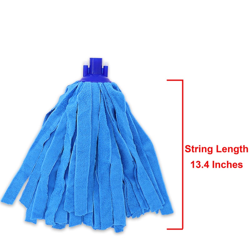 EaseYourDay 6 PCS Blue Microfiber Mop Replacement Compatible with All Standard US Threading Pole &0.8" Diameter Mop Handle - Image 4