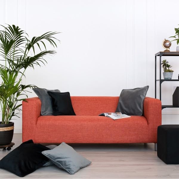 TLYESD TLYESD Klippan Loveseat Cover Replacement for IKEA Klippan Sofa Cove Klippan CoverKlippan Couch CoverKlippan Sofa Cover OnlyOrange 