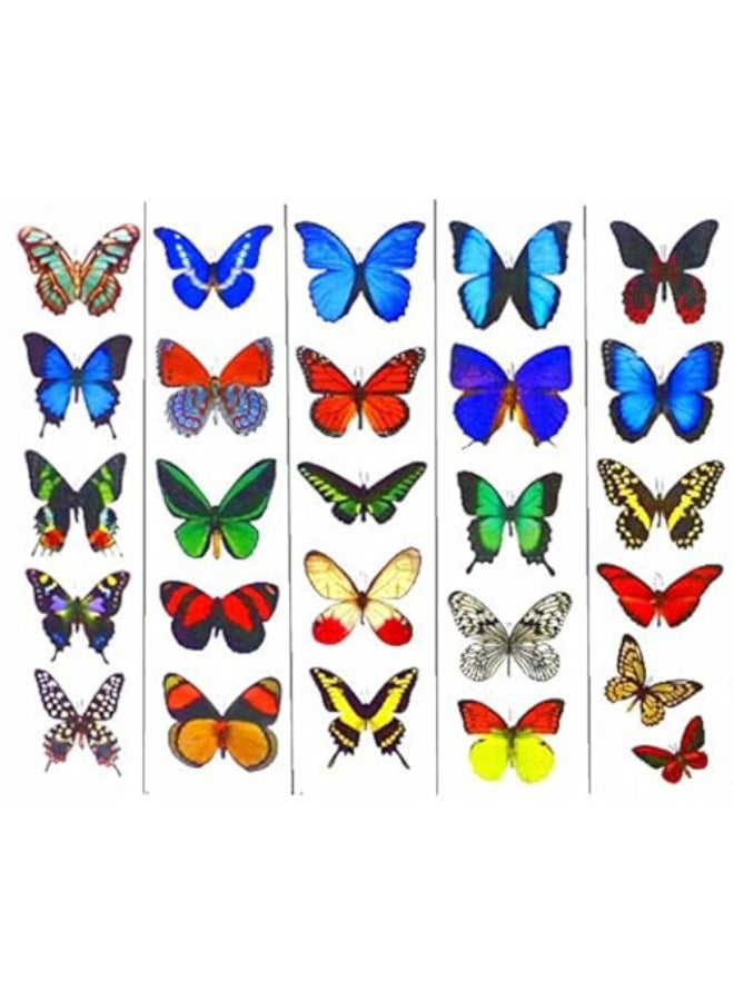 Butterfly Utopia Colorful Temporary Butterfly Tattoos 5 Sheets by Butterfly Utopia - Image 1