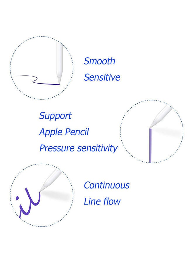NIBEMINENT 4-Piece Replacement Nib Set For Apple Stylus Pen White  - Image 3