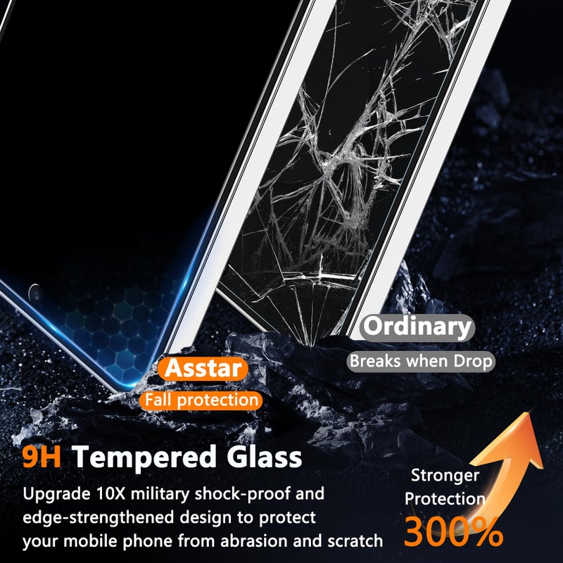 Asstar [2 Pack] Privacy Screen Protector for Samsung Galaxy S25 FE,9H Tempered Glass Privacy Samsung Galaxy S25 FE Screen Protector,Anti-Scratch Case Friendly Bubble Free Easy Install Accessories - Image 3