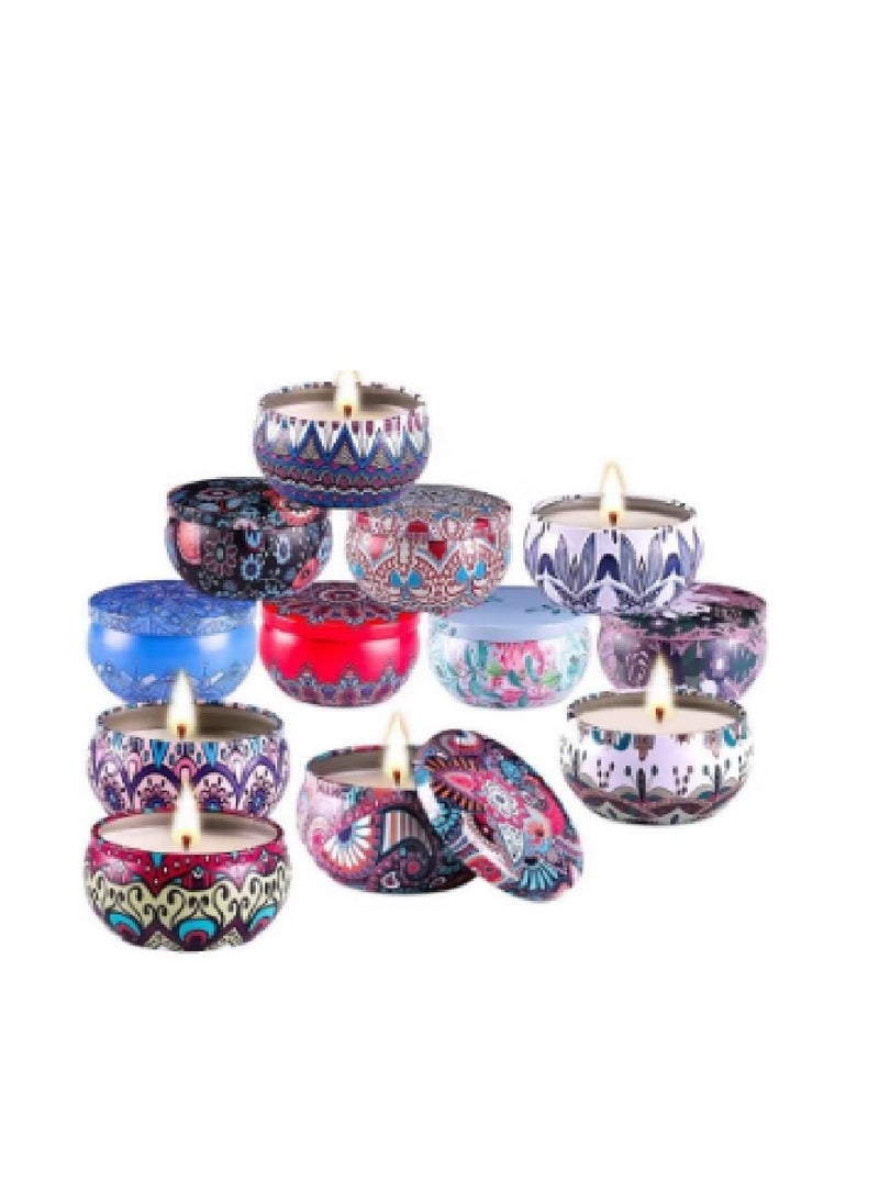 3 Pieces Of Aromatic Wax Inside A Decorated Package Of Various Shapes And Colors
