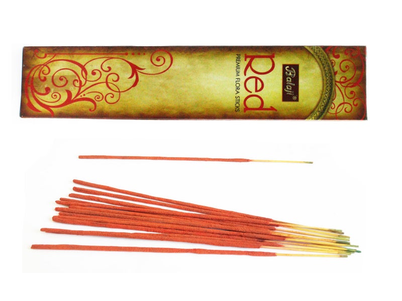 Balaji Red Premium Flora Incense Sticks, (12 Units x 12 Sticks),Brown,11 x 9.7 x 25 cm - Image 2