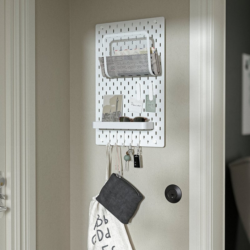 Skadis Pegboard Hooks, White Powder-Coated Steel, Pack of 5 - Image 4