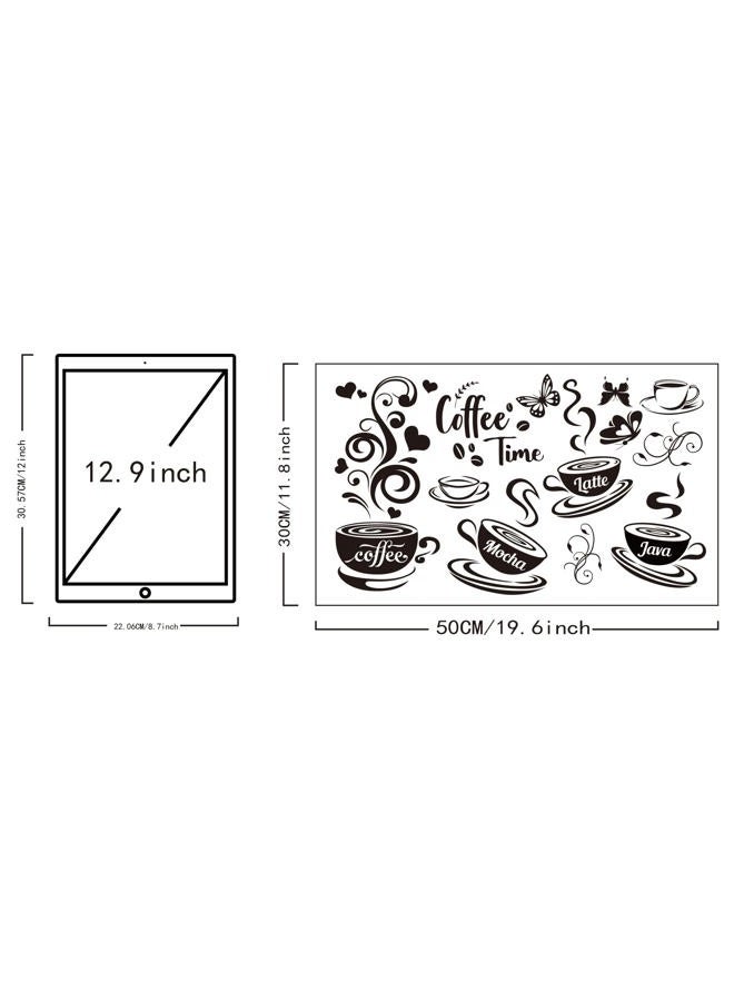 SUPERDANT 10PCS Coffee Time Decals Wall Stickers Decor Vinyl Wall Decor Stickers DIY Saying Wall Art Kitchen Wall Decals Sticker Decor for Kitchen Coffee Bar Decor - Image 2