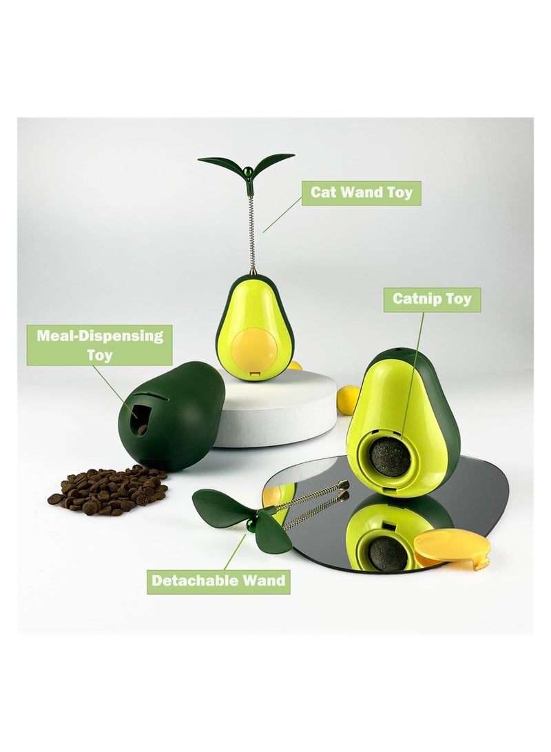 Engaging 3in1 Interactive Cat Toy with Cat Wand Treat Dispenser and Tumbler Fun for Indoor Cats - Image 3