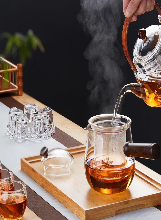 Unbreakable Teapot Warmer, Borosilicate Glass Tea Warmer, Heating Base Tea Warmer 5.3in Dial, Candle Never Flames Out with Tealight Holder - Image 5