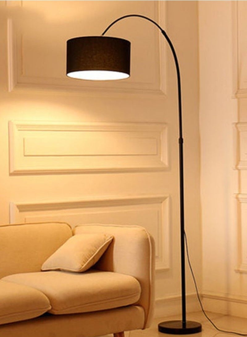 Monda 3-Color LED Floor Lamp, Nordic Simple Light, Modern Eye-protecting Vertical Standing Lamp, For Bedroom Living Room Study Office Fabric Lampshade Floor Lighting With 9W Tricolor LED Bulb - Image 2