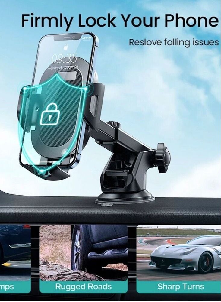 Universal Car Mobile Phone Holder In Car Mobile 360° Rotating Dashboard Mount - Image 3